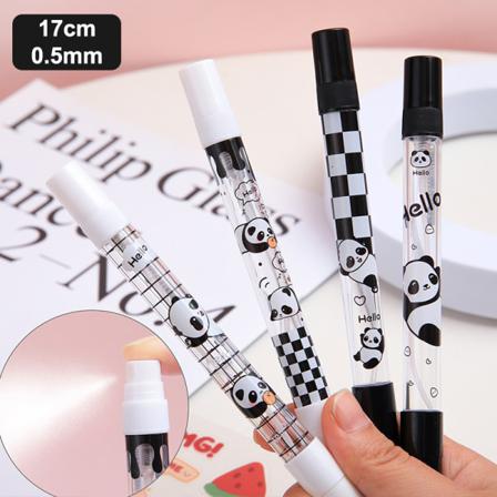 Cartoon Panda Spray Pen Kannettava täytettävä kirjoituspumppu Spraye - korkea laatu