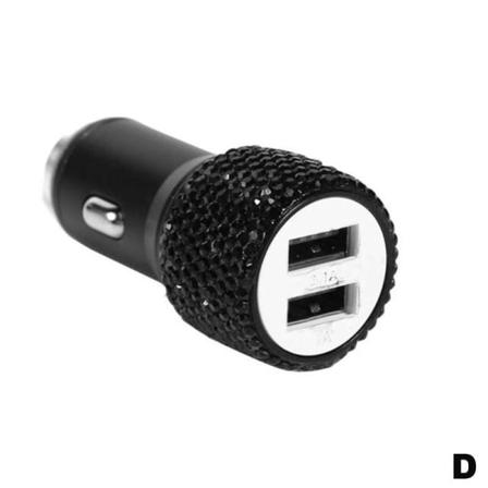 2 I 1 Dual Usb Port Snabbladdning Billaddare Safety Hammer Dia