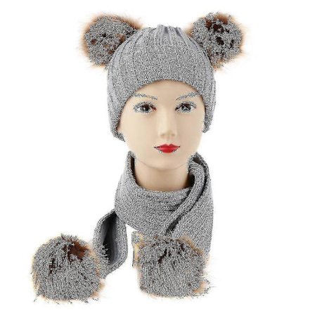 Barn Baby Halsdukar Vinter Varm Baby Mössa För Baby Kostym Spädbarn Unisex Set -Qin