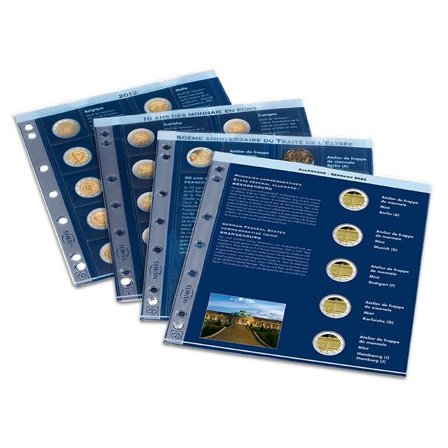 NUMIS 2020 albumside til 2-Euro frimärksalbum - Til bind 8