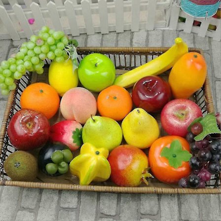 Kunstig Frugt Æble Banan Appelsin Citron Livagtig Fotograferingsrekvisit Boligindretning