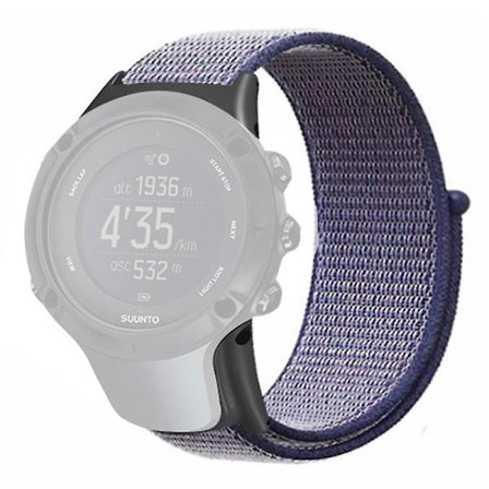 Urrem til Sunnto Ambit3/Ambit3 Peak - Nylon Sport Loop - Seashell Hvid (FMY)