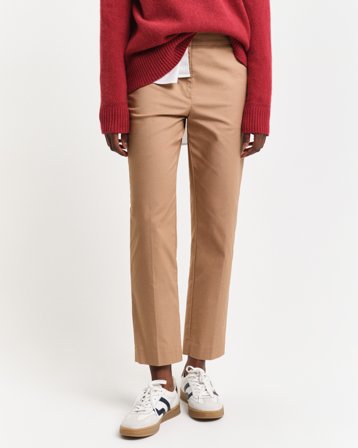 GANT Damen Slim Fit Cigarette Slacks (36) Braun Beige