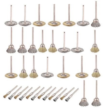 36 stk. Kobbertråd Poleringshjul Børste D komplet sæt til Dremel Rotary Tool Hot