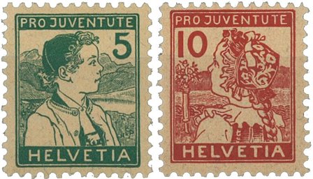 Schweiz 1915 - MICHEL 128-29 - Ubrugt