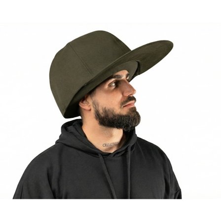 JumboCaps - Green - fitted - Cap - Oversized Olive Fitted - Hatstore