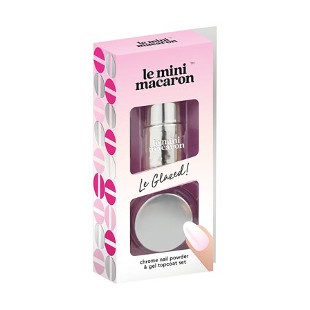 Le mini macaron Le Glazed Chrome Powder Set, Makeup, Gelénegle, Gellak Startsæt