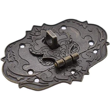 Antikt case Hasp Vintage Smyckeskrin Presentask Resväska Haspkrok Möbel Spänne Spänne Lås, 5 st