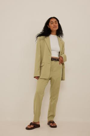 NA-KD Classic Ankle Length Suit Pants - Sets - Vert - EU 36