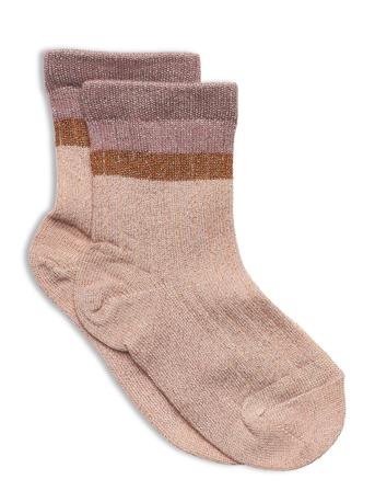Norma Glitter Socks Socks & Tights Socks Rosa Mp Denmark*Betinget Tilbud