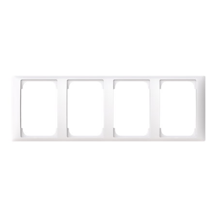 ABB Saga 1724F100-916 Täckram 4-fack, 100 mm, Strömbrytare & vägguttag
