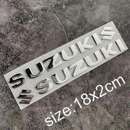Suzuki-tarra 3D-säiliötarra Logo Kultainen tunnus