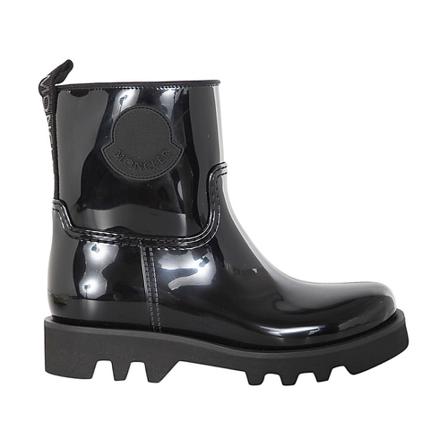 Moncler, Rain Boots Czarny, Kobieta, Rozmiar: 39 EU
