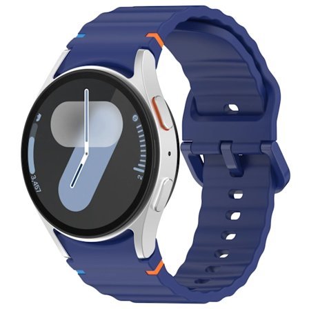 Officiellt silikonarmband för Samsung Galaxy Watch 7/FE/6/5/4 44mm 40mm 5 Pro Vågarmband för Watch 6 4 Classic 46mm 42mm Band