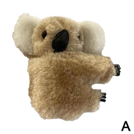 Xiaol Söt Koala Hårnål Plysch Kantklämma 3d Tecknad Bananklämma