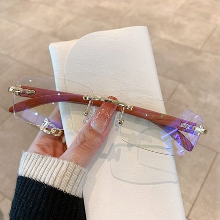 Punk solbriller rektangulære solbriller GULD-TRANSPARENT