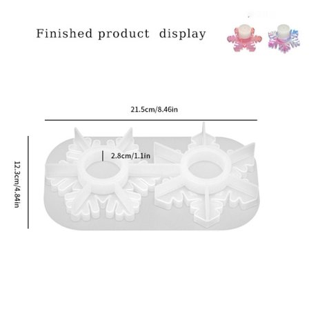Snefnug lysestage gips lysestage 1 1