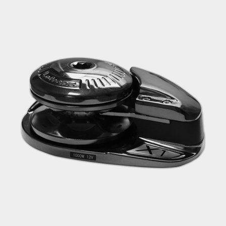 Electric windlass Lofrans X1 700 Dark Version, 800 W, 12 V, for Ø6 mm chain / Ø12 mm 3-strand rope with chain