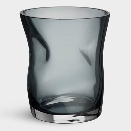 Orrefors Squeeze tulipanvase 18 cm, blågrå