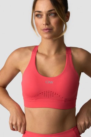 Essential High Intensity Sports Bra Dark Pink Peach