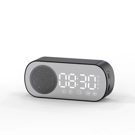 Trådlösa Högtalare Bluetooth Högtalare Klocka Dubbla Alarm Stöd TF-kort FM-radio Soundbar HIFI Musikbox Soundbar Altavoz Bluetooth