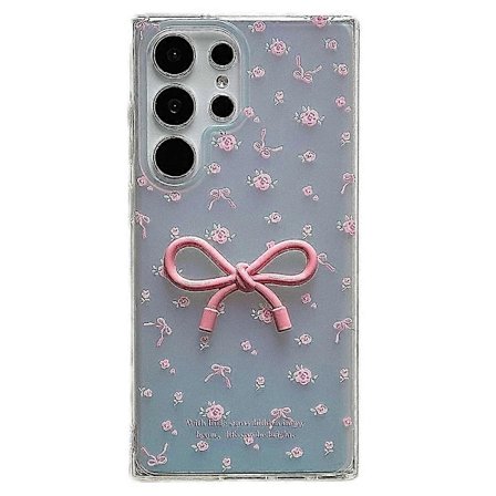 Blomstermønster IMD TPU-telefondeksel for Samsung Galaxy S24 Ultra