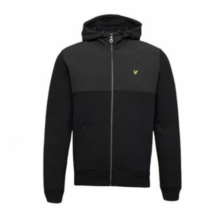 Lyle & Scott, Zip-throughs Zwart, Heren, Maat:S