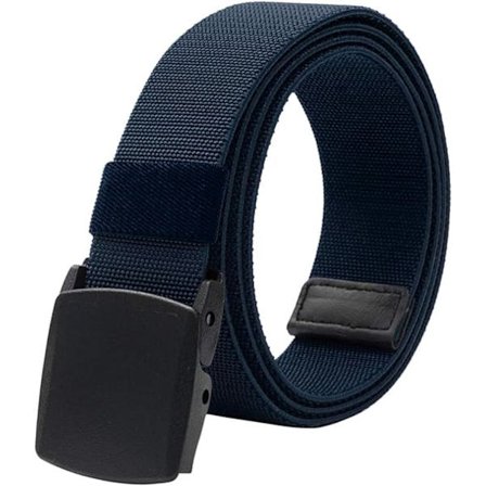 Sininen joustovyö miehille - Muovisolki - Täysin säädettävä työvyö