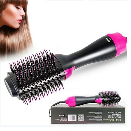 Hot Air Brush Ionic Hot Air Volume Brush fönbürste Easy All Hai Black