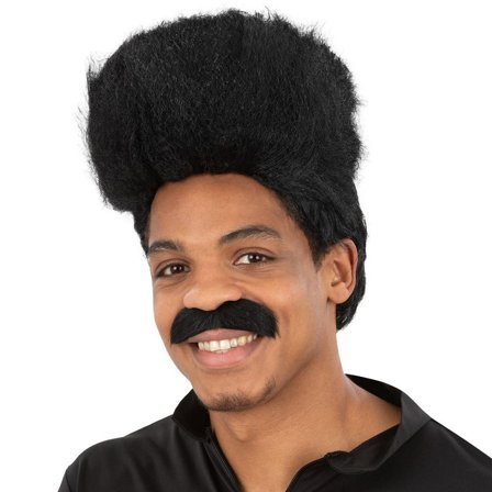 90-talls Hiphop Parykk Svart