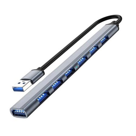 Multi 7-ports Splitter Høj Hastighed 5Gbps Til PC Computer Multiport USB