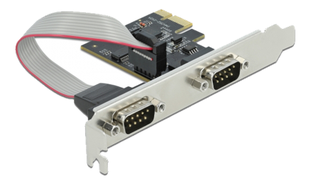 Delock PCI Express Card to 2 x Serial RS-232 - seriell adapter - PCIe 2.0 - RS-232 x 2