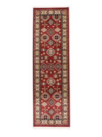 Gangloper 80X250 Şirvan Kazak Vloerkleed - Rood/Beige