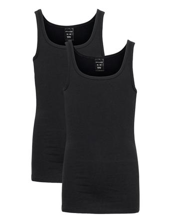 Top T-shirts Sleeveless Svart Schiesser
