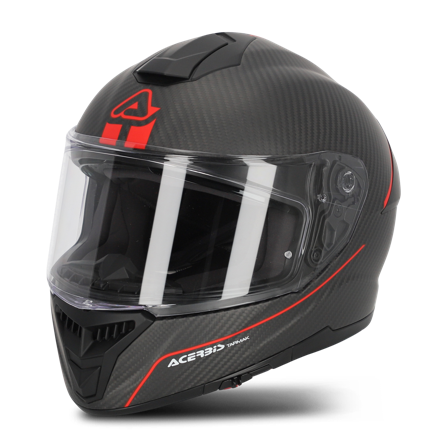 Integralhelm Acerbis Helmet Tarmak Schwarz/Rot XL