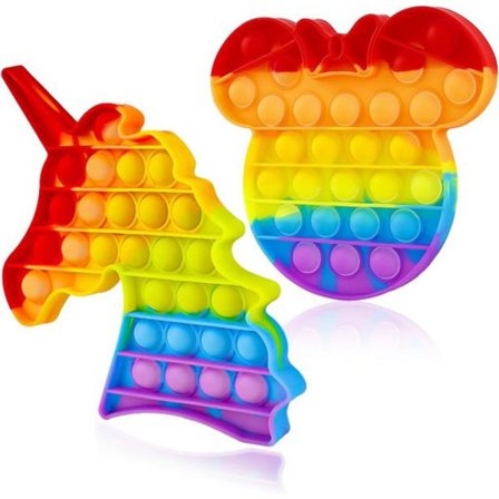 Pakker med Pop Bubble Push Fidget, Popits Poppit Popper Poppit