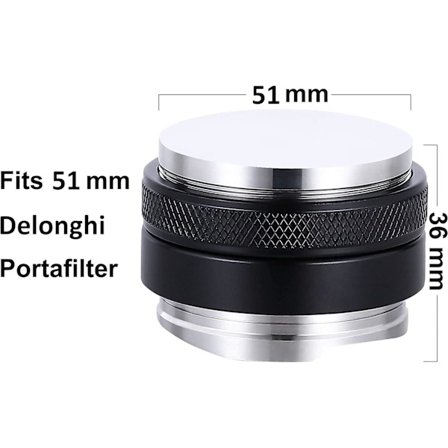 2-i-1 Kaffebryggare och Press 51mm, Dubbelhuvud, Kompatibel med