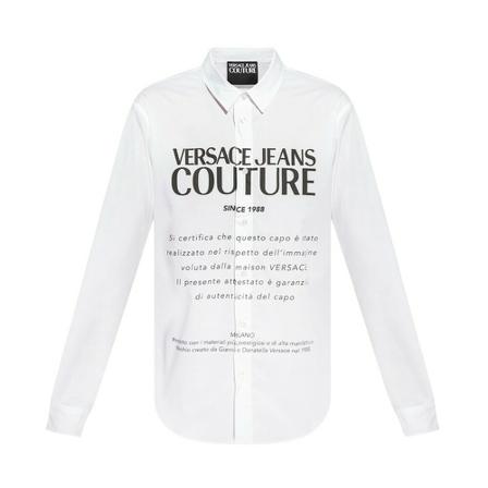 Versace Jeans Couture Shirt with logo Hvid, Herre