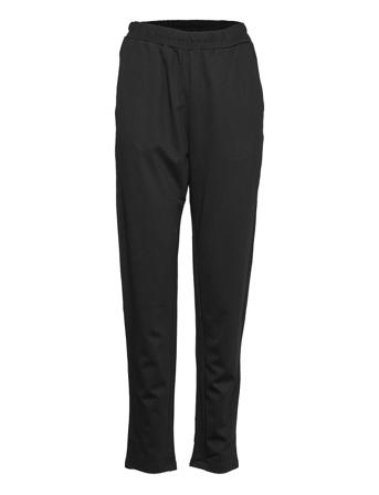 Trousers Ava Jersey Byxa Med Raka Ben Svart Lindex
