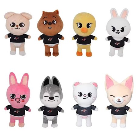 Street Children Skzoo Stray Kids 8-Pack Plysjdukker