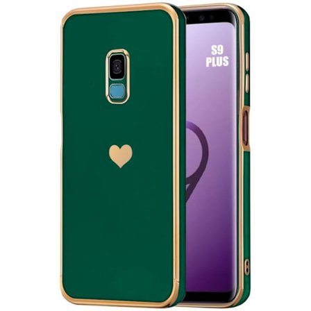 Skyddsfodral - Lyx - Samsung Galaxy S9+ - Mjuk - Rep-resistant - Hjärtmönster