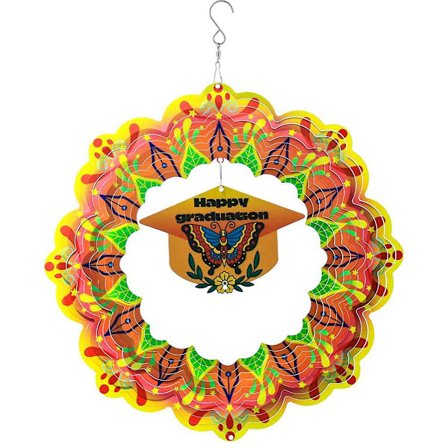 3D Tuulikello Spiraali Puutarhakoristeeseen Pyörivä Riippuva Tuulikello Koti Ulkokoristelu