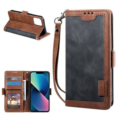 Suburbian läder iPhone 13 fodral - Silver/Grå