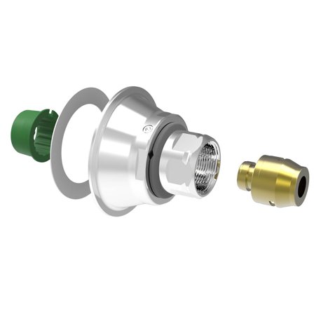 Vatette V6 Koblingsskive for plastrør 16 mm rørdiameter, Installasjon