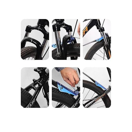 Polkupyörän lokasuoja 14-20 tuuman lastenpyörä maastopyörä yleismaailmallinen etu- ja takalaatta este Acce