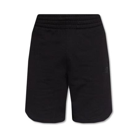 Emporio Armani Ea7, Shorts with logo Zwart, Heren, Maat:M,Katoen,print