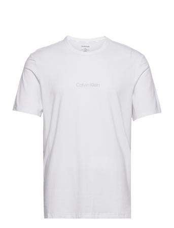 S/S Crew Neck Underwear Night & Loungewear Pyjama Tops Hvit Calvin Klein