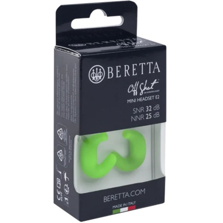 Beretta Mini Headset E2 Fluo Green
