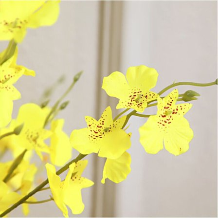 Simuloitu orkidea muovinen kuivattu kukka simuloitu kukka koriste kukka olohuoneen kukka-asetelma kuistin koriste 6