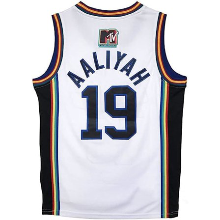 Basketbolltröja Film 19:e Vita Broderade Tröja Bollsdräkt